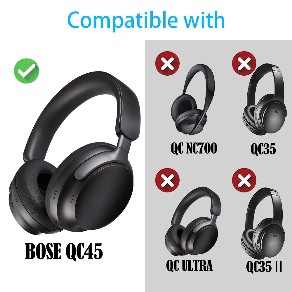 Amazon.com: Replacement QC45 Earpads Cushions for Bose